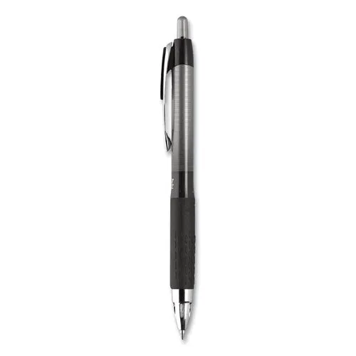 207 Plus  Gel Pen, Retractable, Medium 0.7 Mm, Assorted Ink Colors, Black Barrel, 6-pack