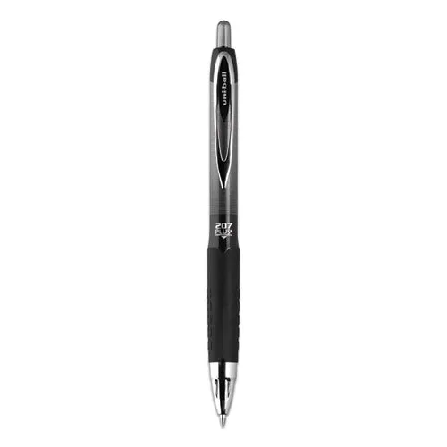 207 Plus  Gel Pen, Retractable, Medium 0.7 Mm, Assorted Ink Colors, Black Barrel, 6-pack