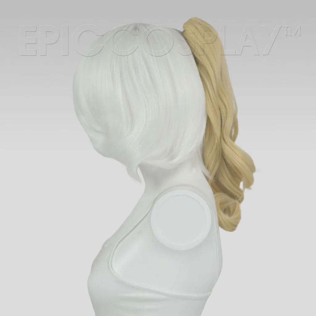 20" Curly Natural Blonde Clipon Ponytail