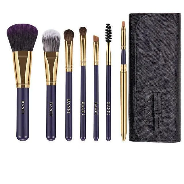 7 Pieces Travel Makeup Brush Set