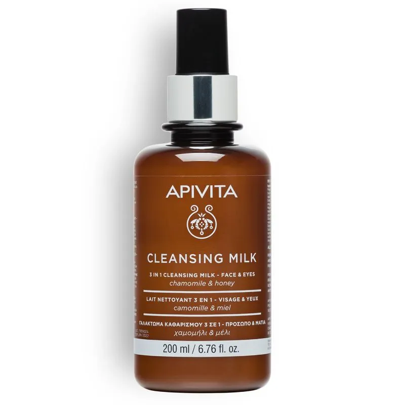 Apivita Cleans Milk 3In1 Facial Foam Cleanser 200 ML