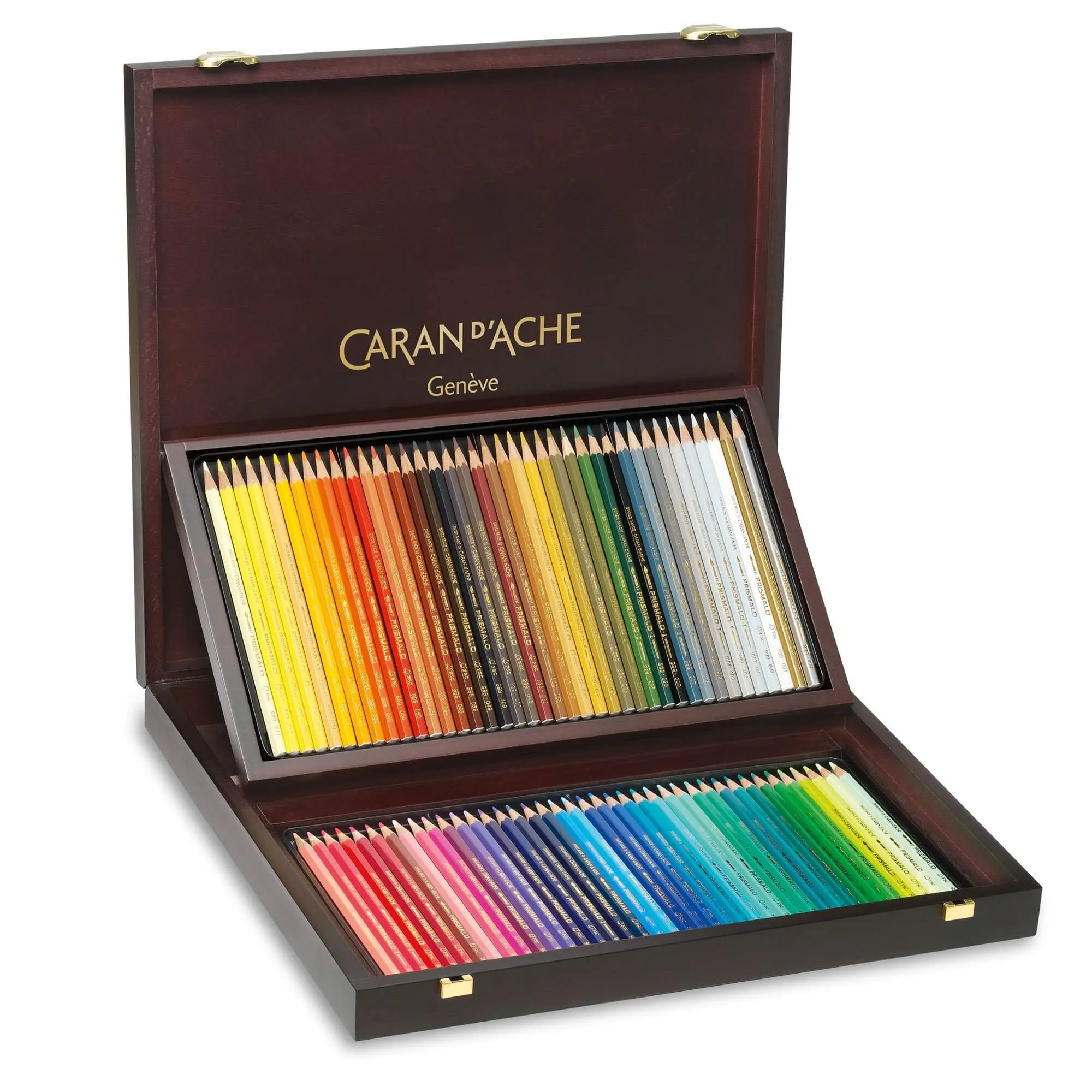 Caran d'Ache Prismalo Pencils - Wooden Box Set of 80