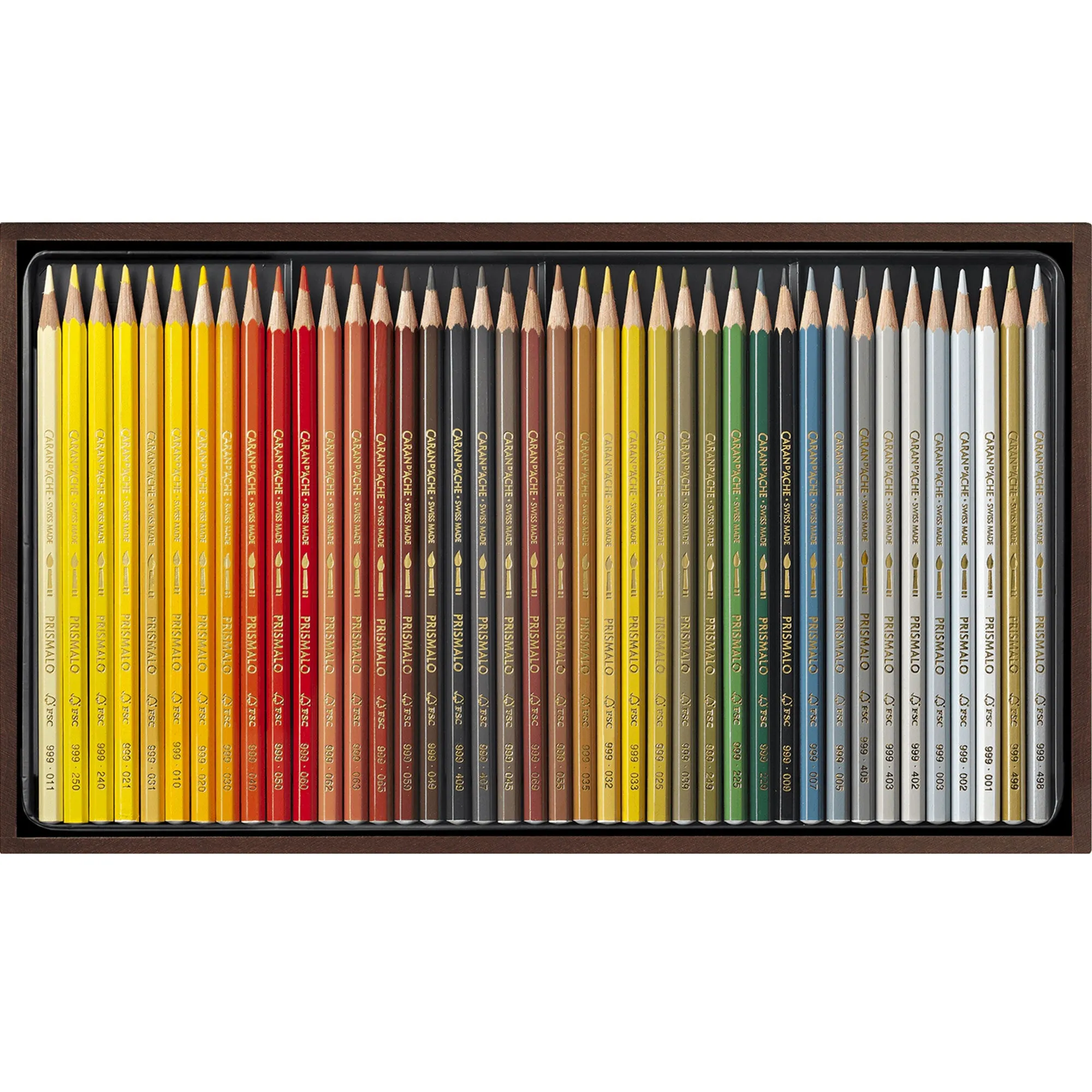 Caran d'Ache Prismalo Pencils - Wooden Box Set of 80