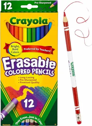 Crayola Erasable Colored Pencils Pack of 12 684412