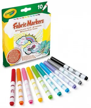 Crayola Fabric Markers - 10 colors