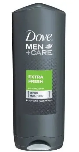 Dove Men Care Body and Face Wash, Extra Fresh, 12 oz.