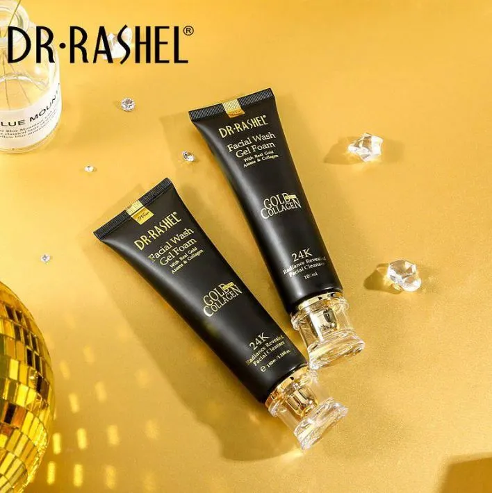 Dr.Rashel 24K Gold Facial Wash Gel Foam With Real Gold Atoms & Collagen DRL-1173