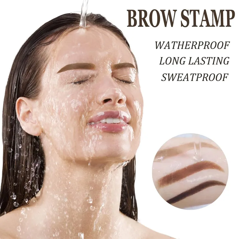 Eyebrow Stamp Pomade Waterproof Stencil Kit