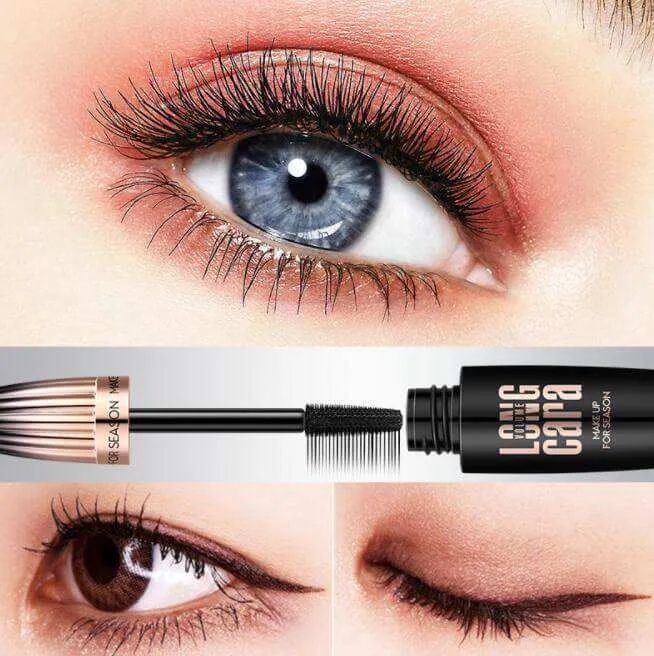 Eyelash Mascara 4D Silk Fiber  Long Curling Black Waterproof Fiber Mascara