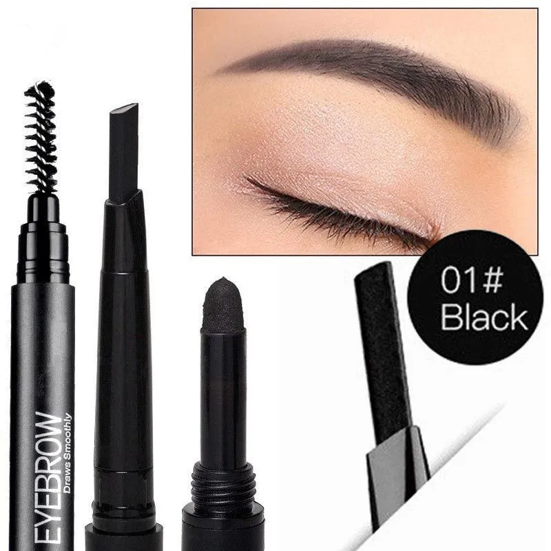 Glamza 3-in-1 Smooth Stereo Eyebrow Pen – Precision, Convenience, and Versatility