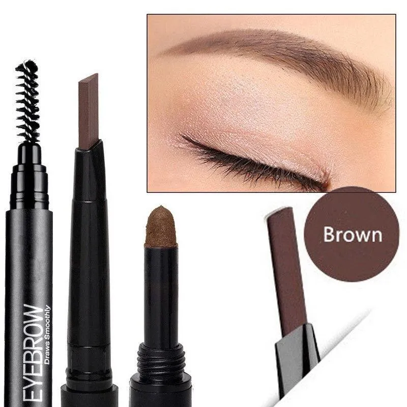 Glamza 3-in-1 Smooth Stereo Eyebrow Pen – Precision, Convenience, and Versatility