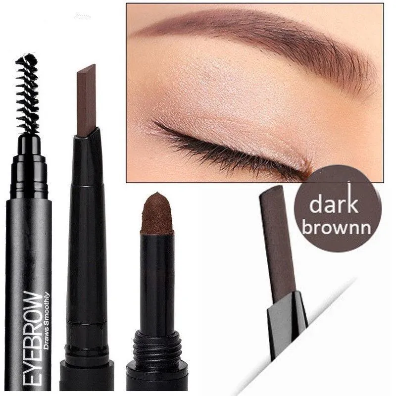 Glamza 3-in-1 Smooth Stereo Eyebrow Pen – Precision, Convenience, and Versatility