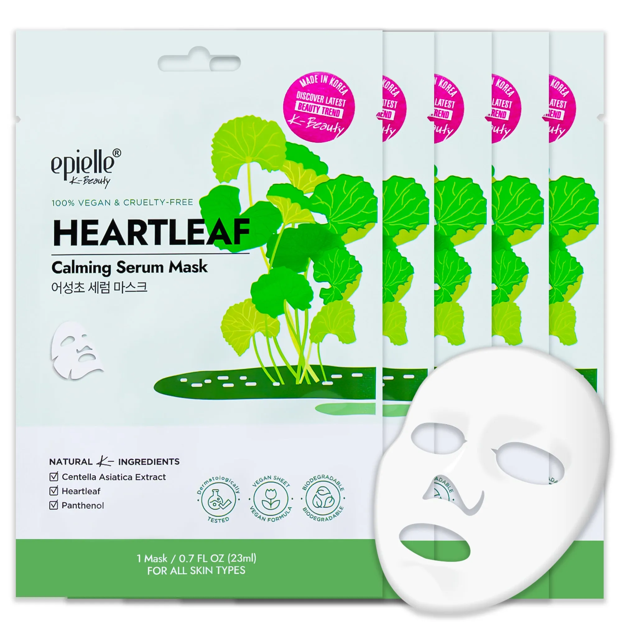 Heartleaf Calming Sheet Mask | 5pk