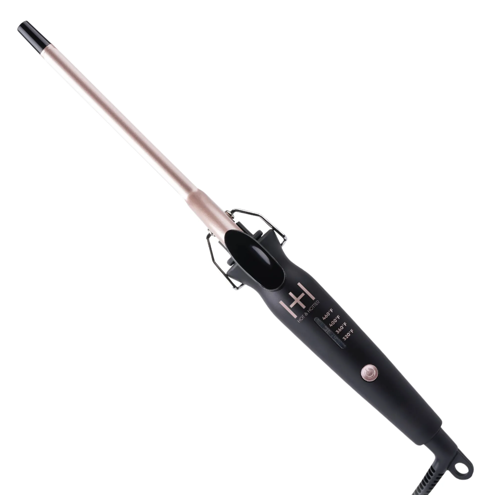 Hot & Hotter Extra Long Ceramic Tourmaline Curling Iron 3/8 Inch Black