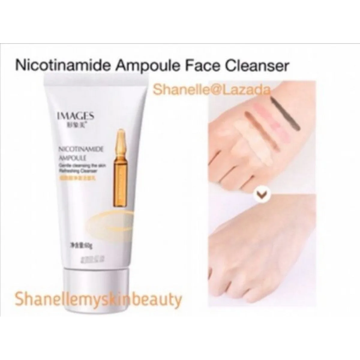 IMAGES Nicotinamide Ampoule Refreshing Cleanser 60g-XXM23556