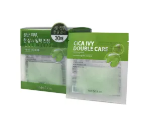 Into Skin Cica Ivy Double Care 30 Sheets Sensitive Skincare Moisture Barrier Soothing Hypoallergenic