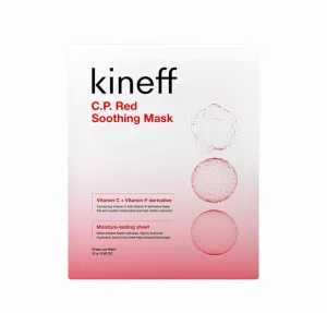 KINEFF C.P. Red Soothing Mask 5pcs Dry Dull Sensitive Skincare Moisture Hyaluronic Acid