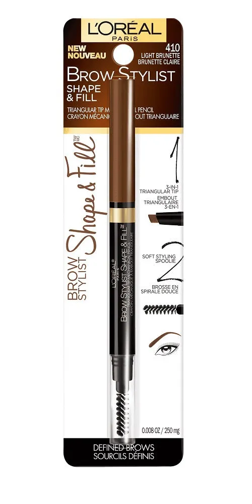 L'OREAL - Brow Stylist Shape & Fill Mechanical Pencil Light Brunette - 0.008 oz (250 mg)