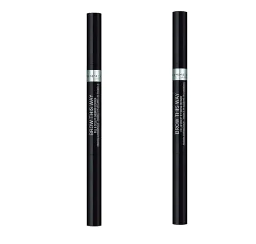 Rimmel Brow This Way Fill & Sculpt Eyebrow Definer, Soft Black