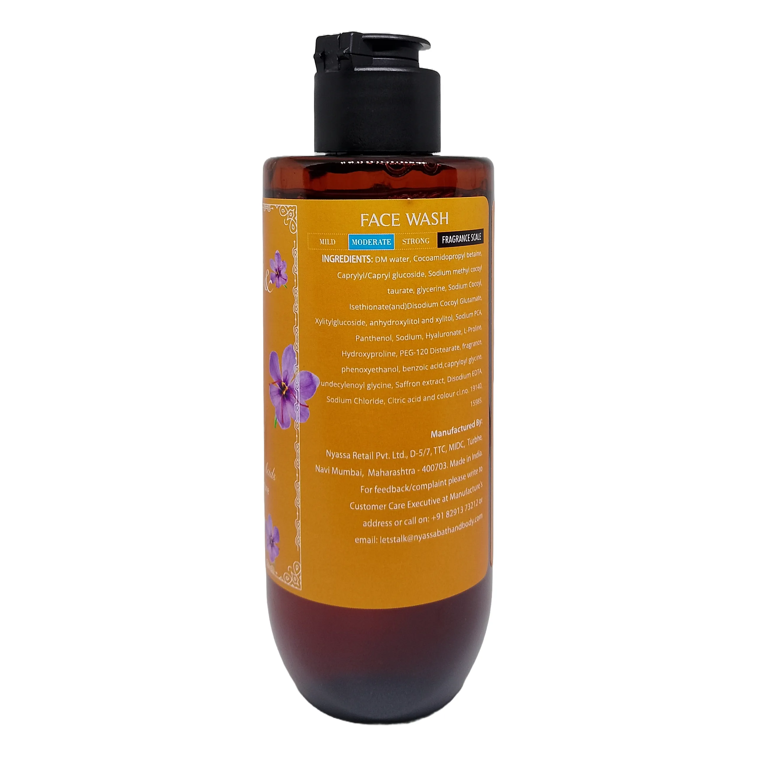 Sulphate Free Clarifying Sandalwood & Saffron Face Wash for normal to dry skin 210ml