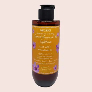 Sulphate Free Clarifying Sandalwood & Saffron Face Wash for normal to dry skin 210ml